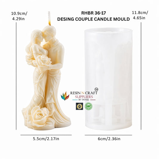 Forever Love Couple Candle Mould – Romantic Silicone Couple Mould (RHBR 36-17M)