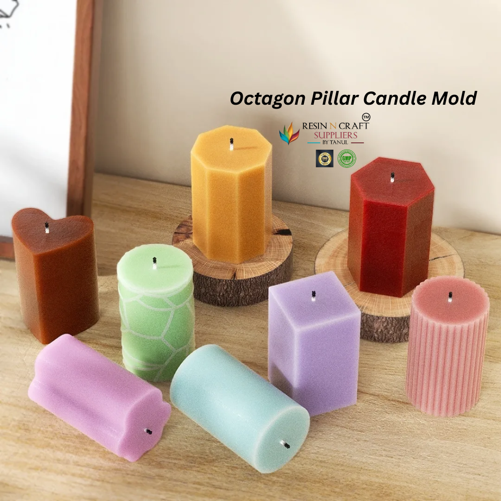 Octagon Pillar Candle Mold – Premium Geometric Silicone Mold RDI-RCM-0016M