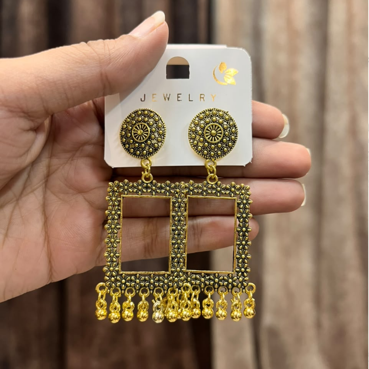 Gold Earring Bezel / Jumkha Without Beads