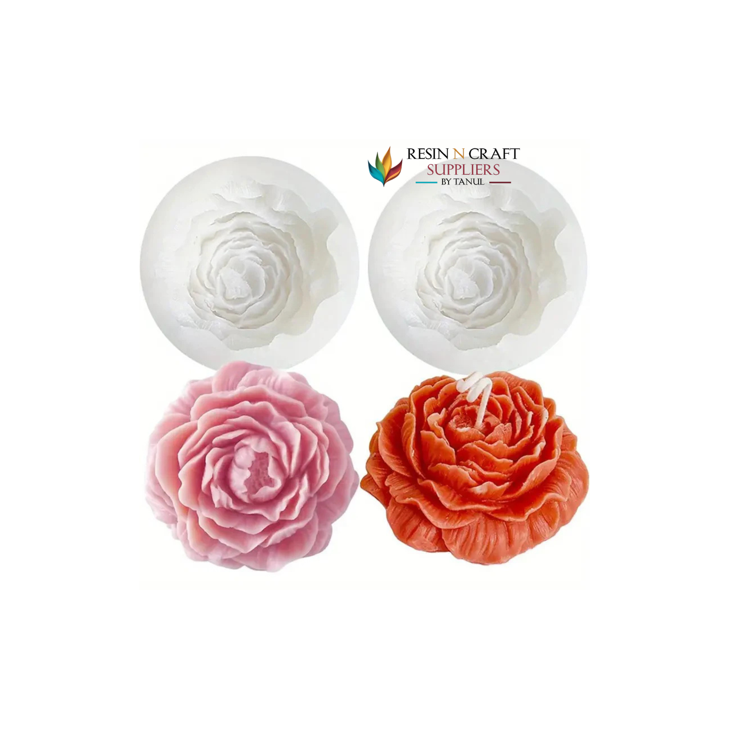 Royal Peony Bloom Silicone Mould – RWCM214