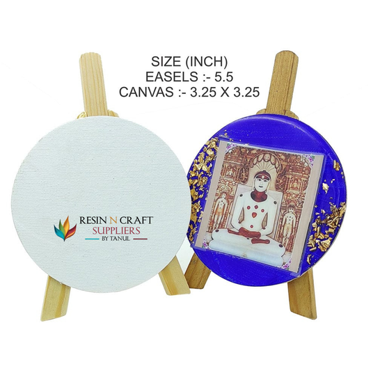 Easel With Round Canvas
