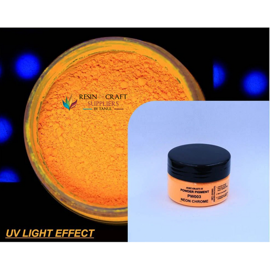 Neon Powder Pigment – 20 GRMS Chrome Orange