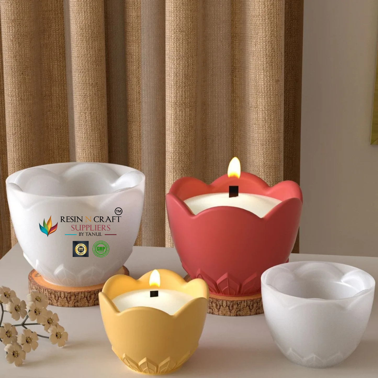 Small Flower Shape Bowl Mould for Resin, Jesmonite, Terra , Concrete , Resin & Candle