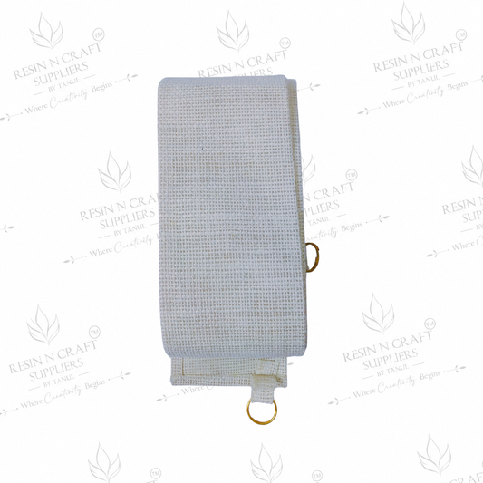 White Jute Fabric Toran Belt – Ready-to-Decorate DIY Bandhanwar Base (40 X 3 INCH)