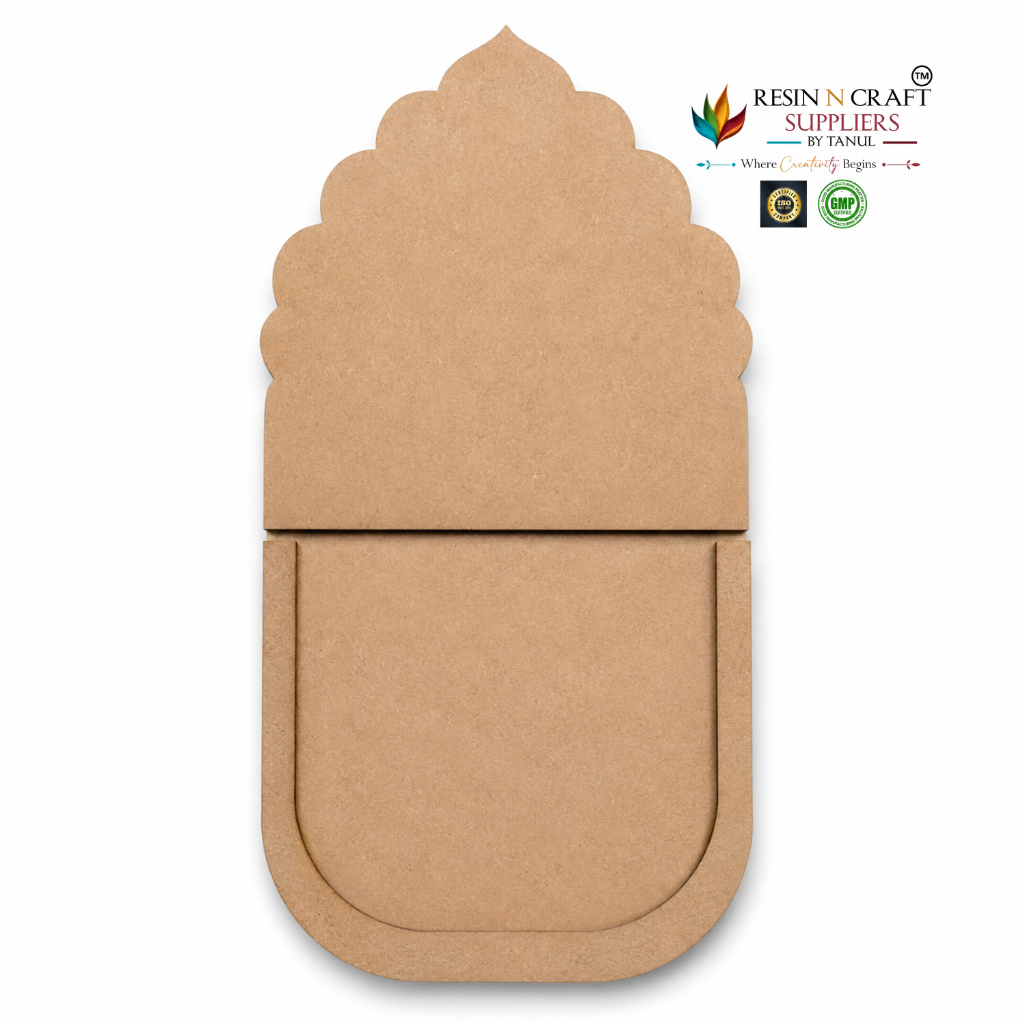 MDF Laddu Gopal Singhasan Base – 10 Inch | DIY Pooja Singhasan Making Kit DESIGN 1