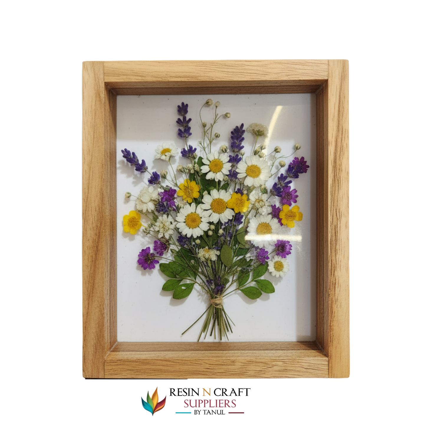 08"X10" Floating Acrylic Frames In Teakwood