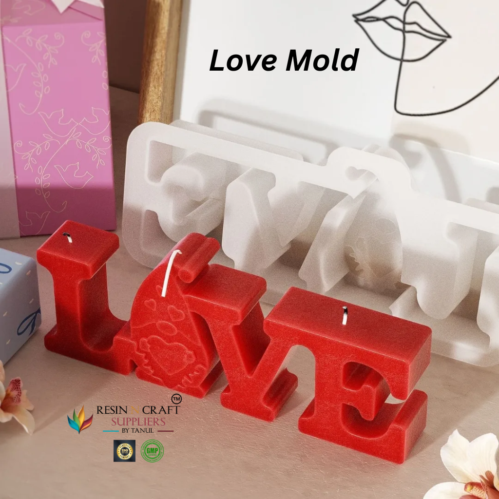 LOVE Letter Candle Mold – Romantic Silicone Mold RDI-RRM-0150M