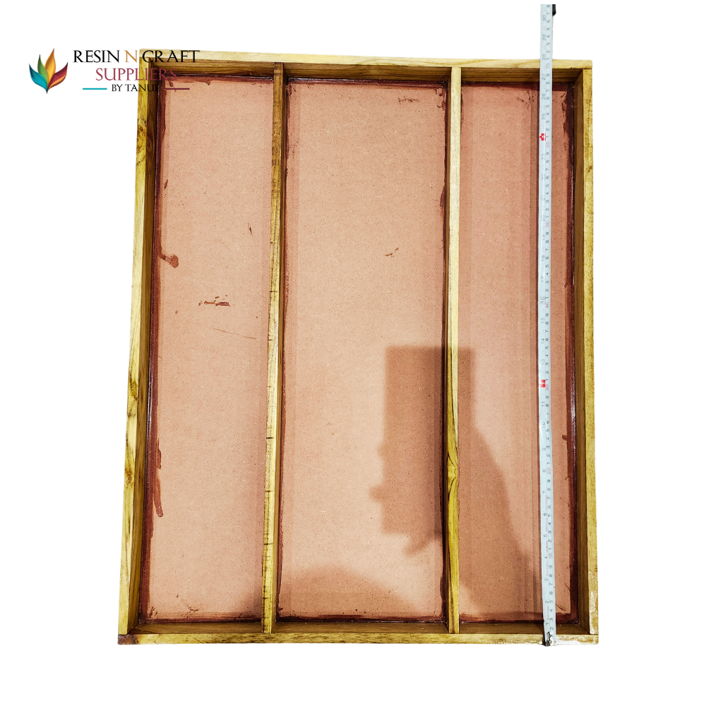 22x28 Inch With MDF 3 Partition Teakwood