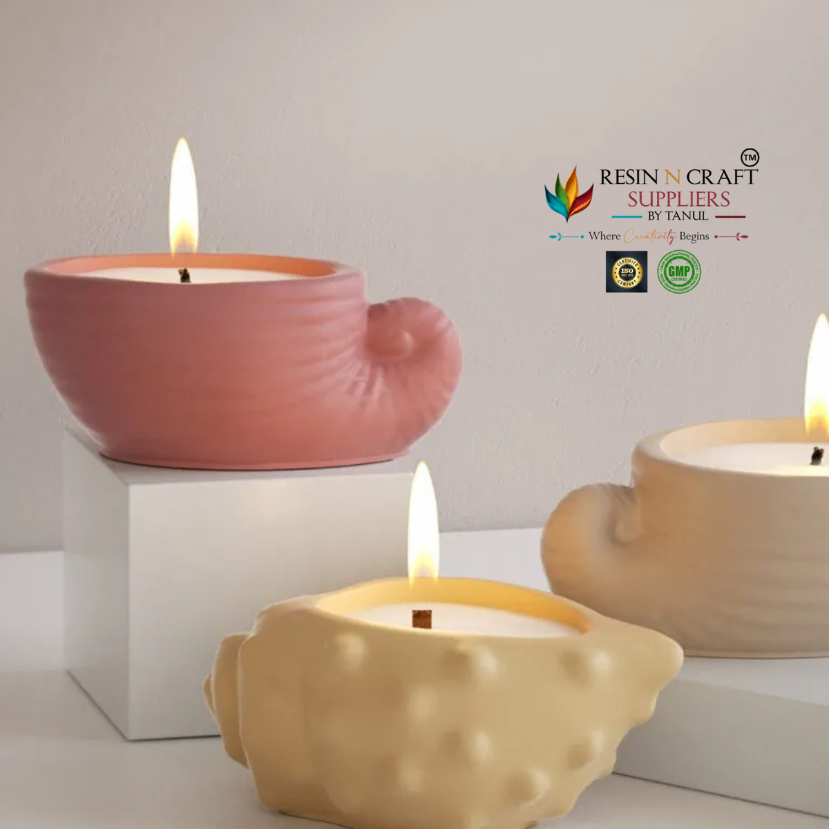 Shell Shaped Silicone Candle Mould | Candle Making Mould | RRM0036M