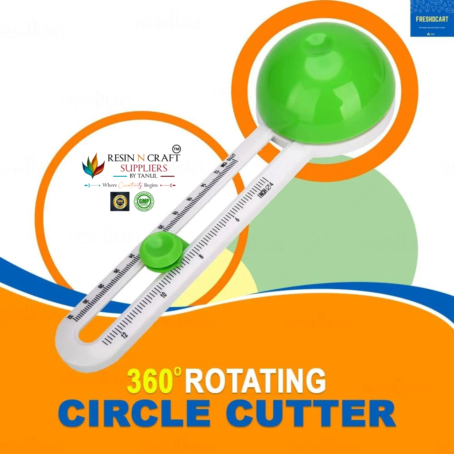 Circular Paper Cutter | Adjustable Circle Cutting Tool for Paper, Cardstock, Vinyl, Foam Sheet & DIY Crafts