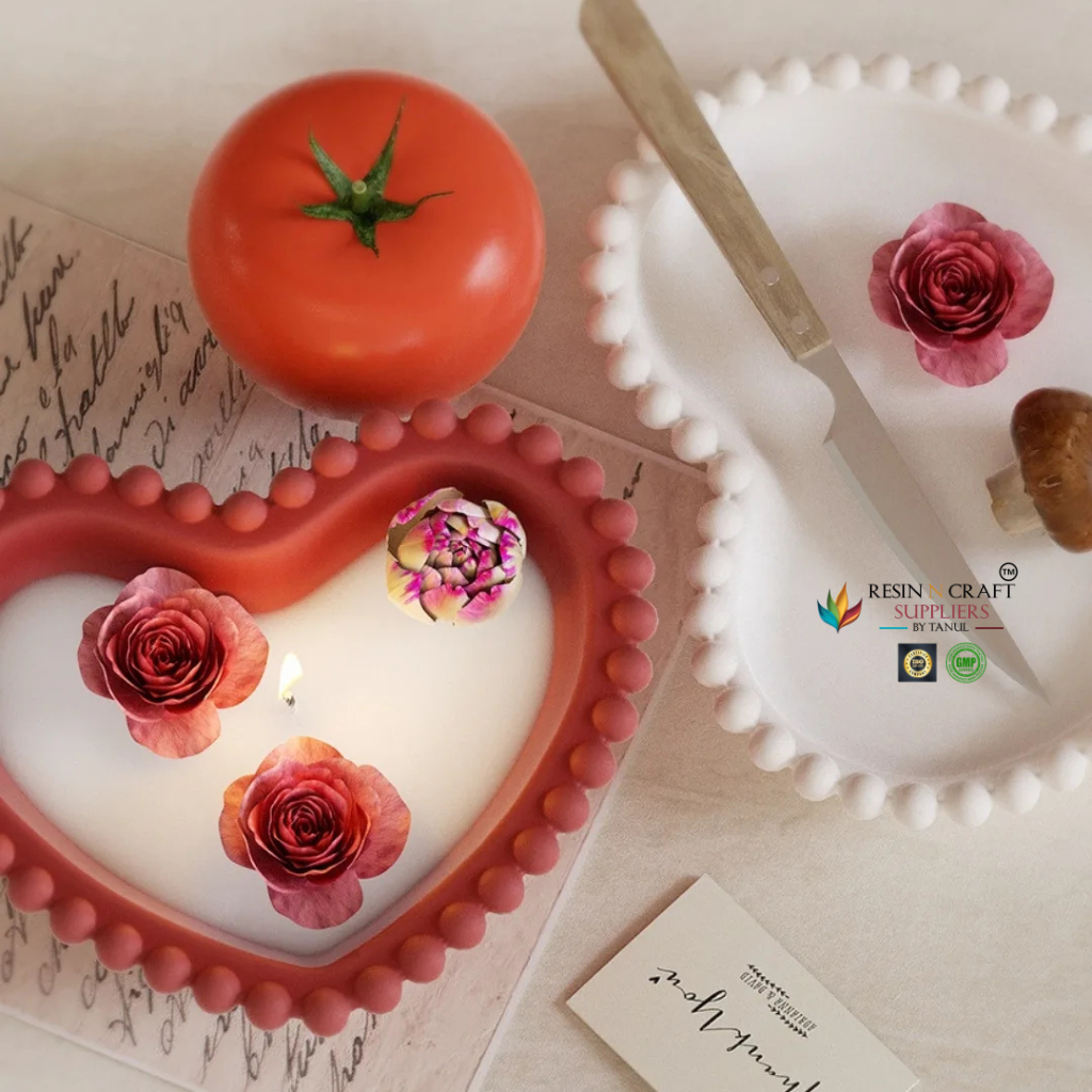 Heart Tray Mould With Round Bubble Border