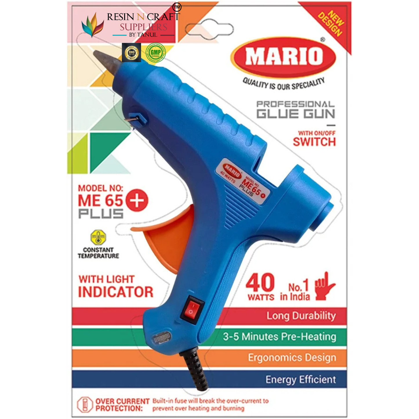 40W Mario ME 65+ Plus Professional Hot Melt Glue Gun