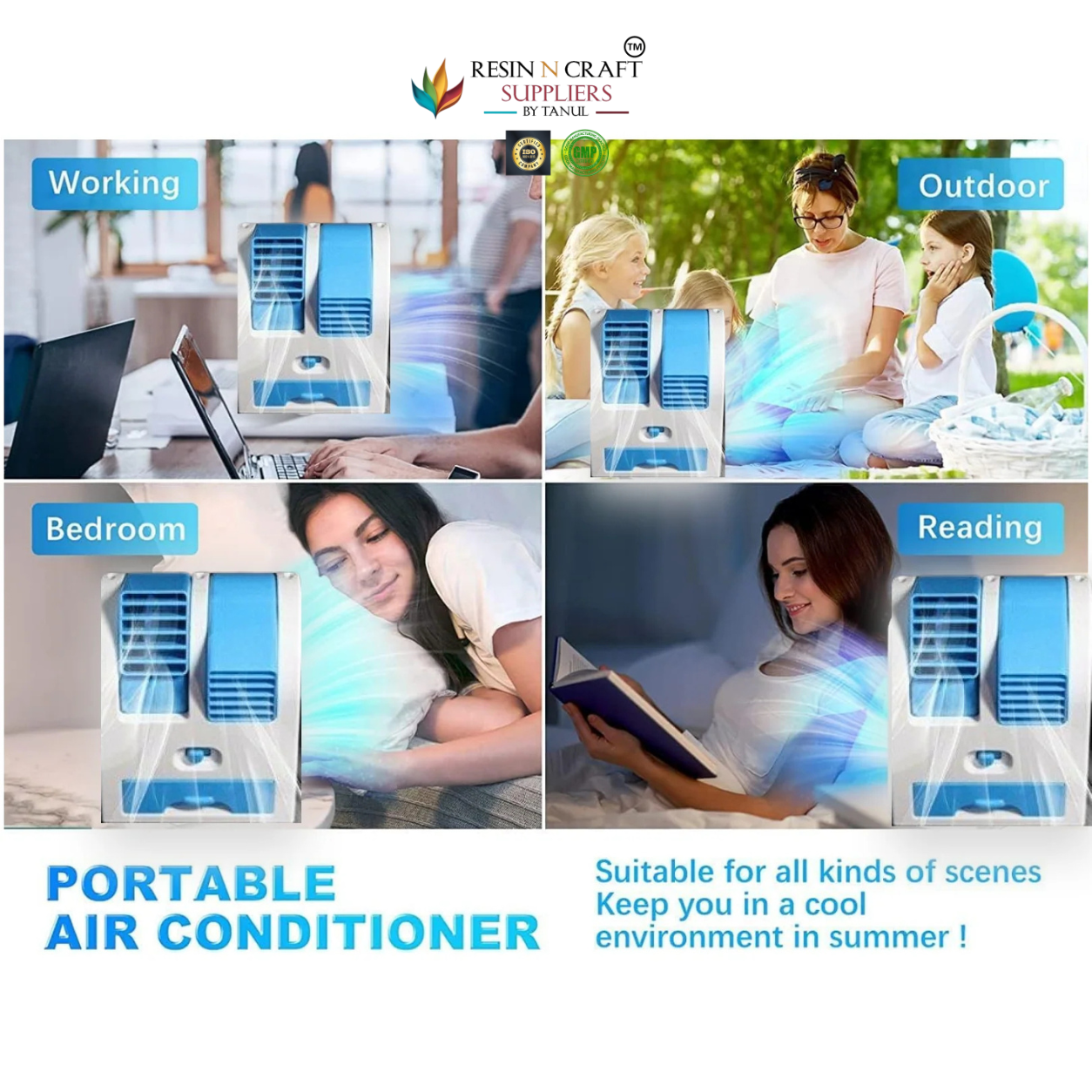 Dual Bladeless Mini Air Conditioner