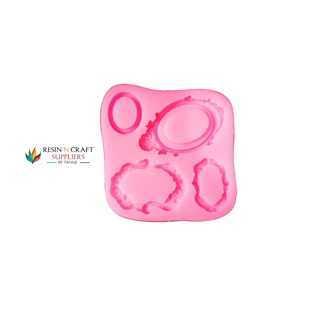 4 Cavity Ornate Mini Frame Handmade Mould