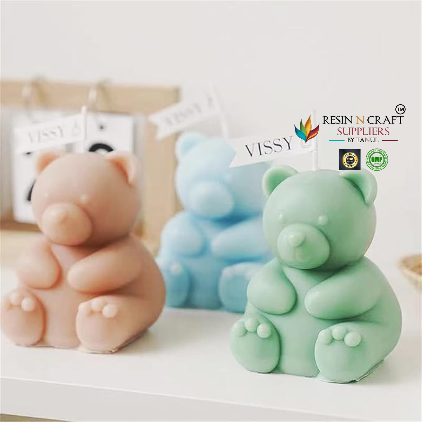 Teddy Bear Candle Mould Big (RHBR 38-07)