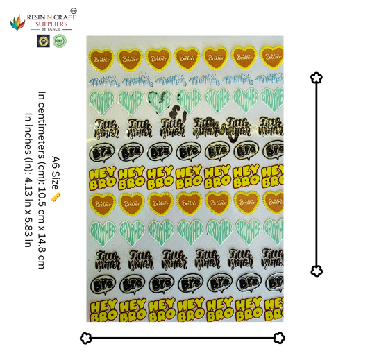 Rakhi Color Peel & Stick UV DTF Sticker – A6 Size (UVS - 137)