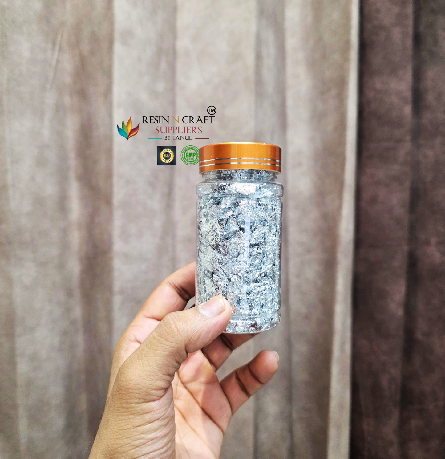 Silver Foil Flakes (Small , Large , Jumbo Jar)