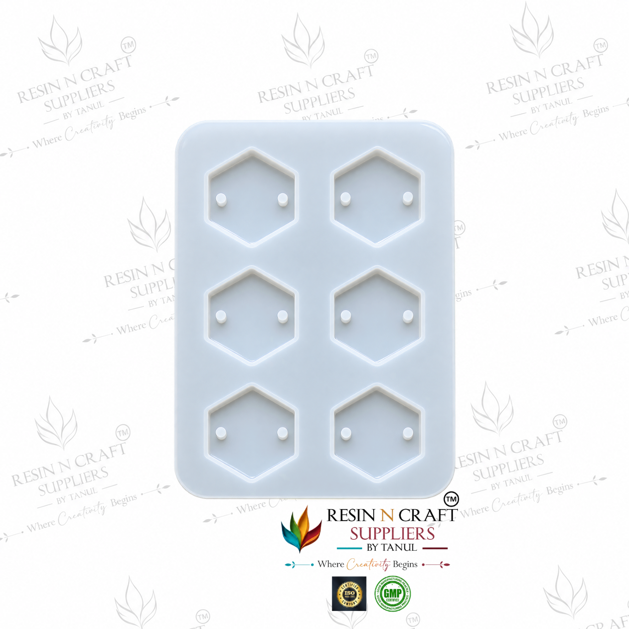 6-in-1 Hexagon Rakhi Making Silicone Mould | Resin Rakhi & DIY Craft Mould