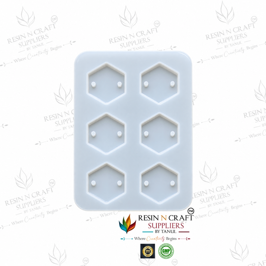 6-in-1 Hexagon Rakhi Making Silicone Mould | Resin Rakhi & DIY Craft Mould