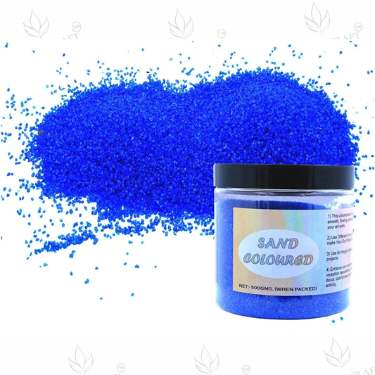 Royal Blue Coloured Sand 500g for Resin Art, Rangoli, DIY Crafts & Decoration