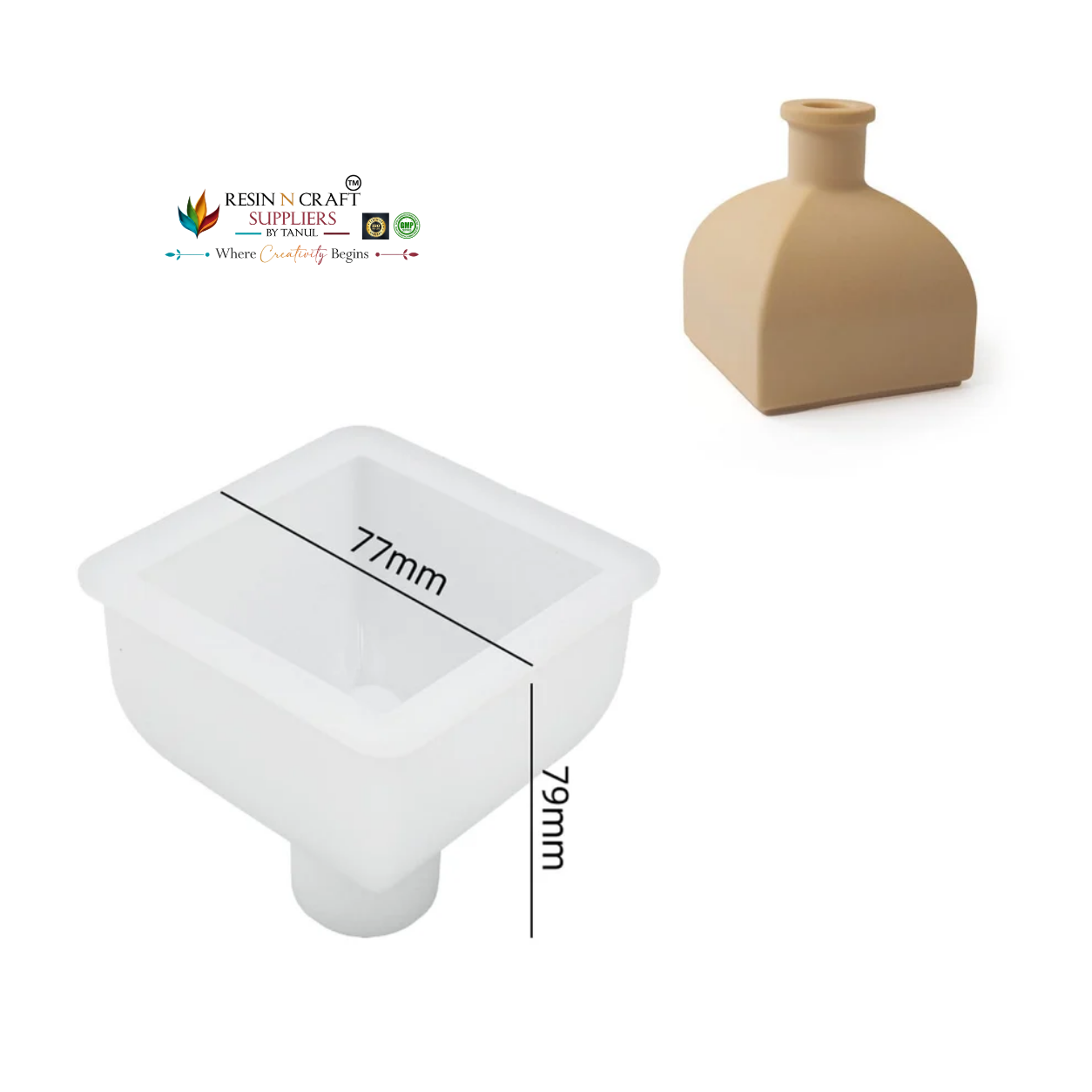 Home Diffuser Bottle Vase Silicone Mould | Aroma Diffuser & Decorative Vase Making Mould (RSM1353M)