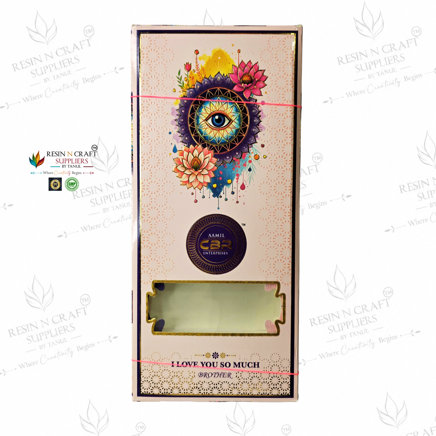Rakhi / Bracelet Card Box Packing (RKB01) – 12 Box Set for Rakhi Packaging | 5.5 × 2 Inch