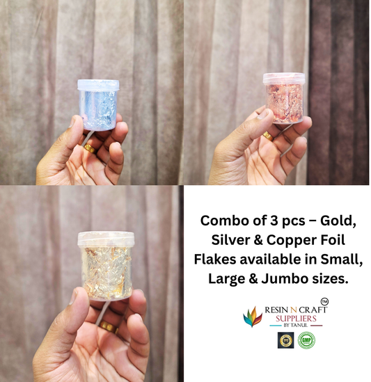 Foil Flakes Combo (Small , Large , Jumbo Jar)
