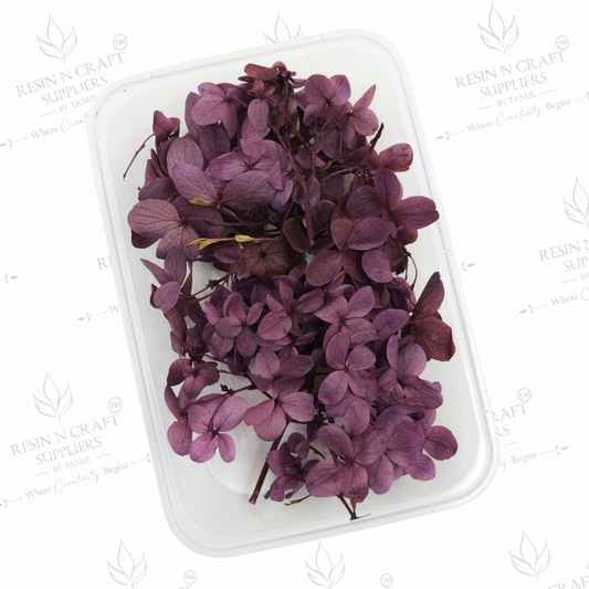 Purple Hydrangea (Hydra) Dried Flowers for Resin Art & Jewellery Making – DMG5013OF