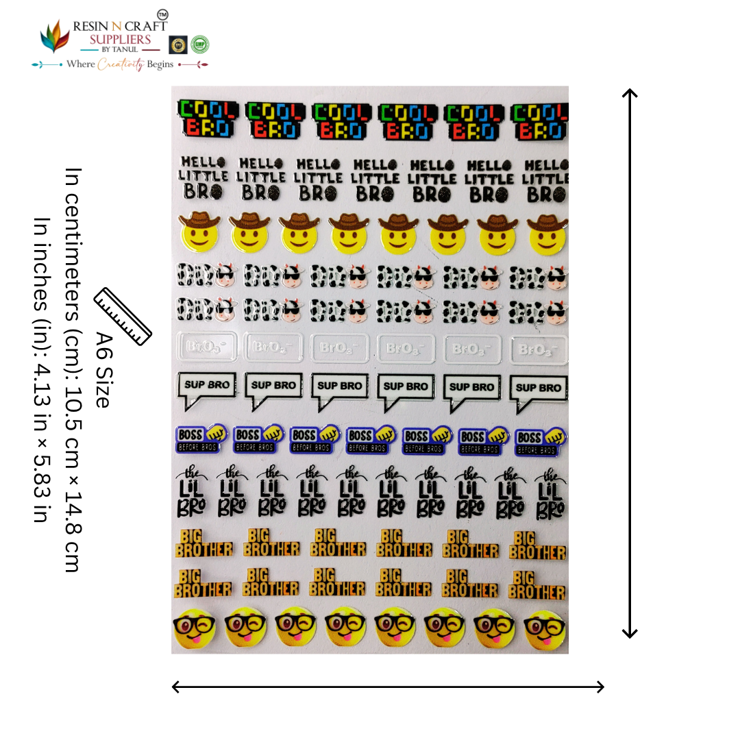 Rakhi (Raksha Bandhan) Color Peel & Stick UV DTF Sticker – A6 Size (UVS - 164)