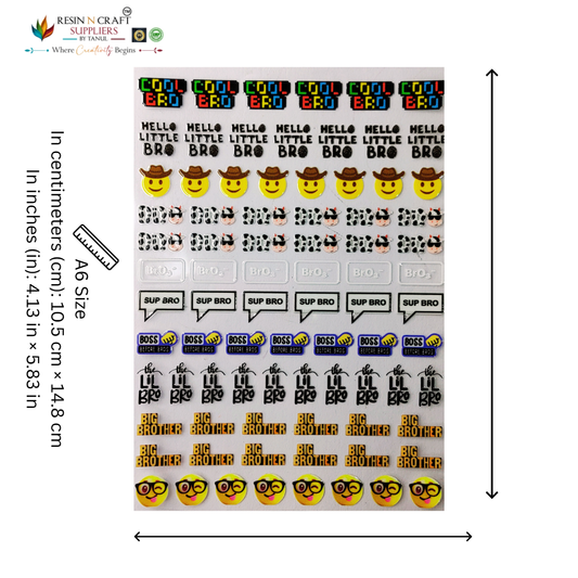 Rakhi (Raksha Bandhan) Color Peel & Stick UV DTF Sticker – A6 Size (UVS - 164)