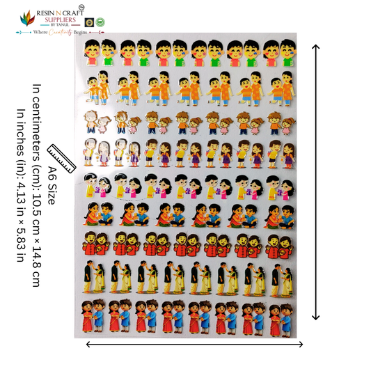 Rakhi (Raksha Bandhan) Color Peel & Stick UV DTF Sticker – A6 Size (UVS - 143)