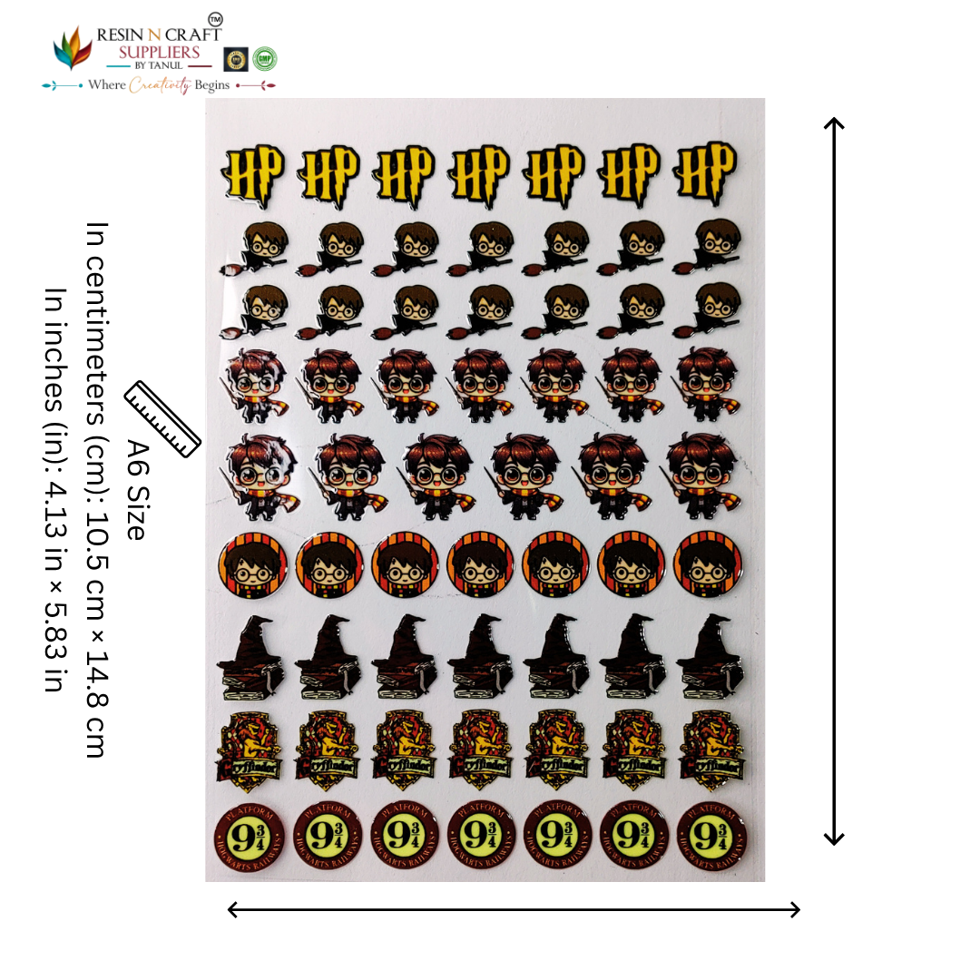 Cartoon Color Peel & Stick UV DTF Sticker – A6 Size (UVS - 169)