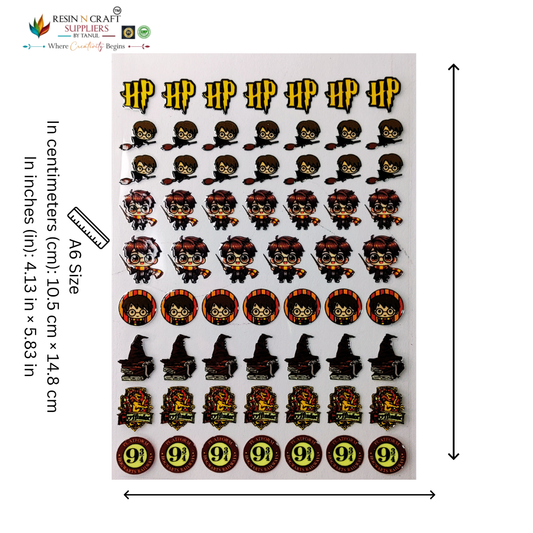 Cartoon Color Peel & Stick UV DTF Sticker – A6 Size (UVS - 169)