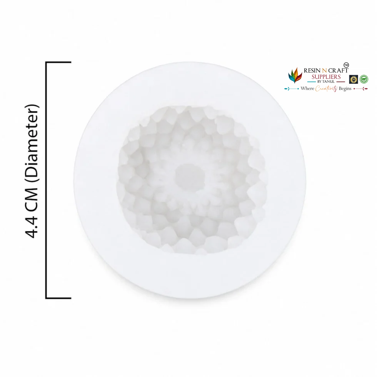 Chrysanthemum Flower Silicone Candle Mould - 3D Dahlia Shape Mould