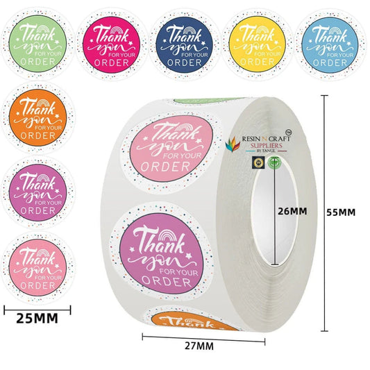 ThankYou Stickers / Thank You Tape (500 Stickers per Roll) ✨💌