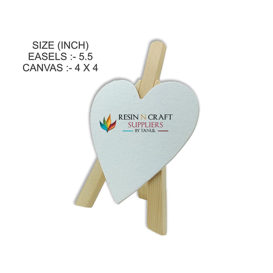 Easel With Heart Canvas