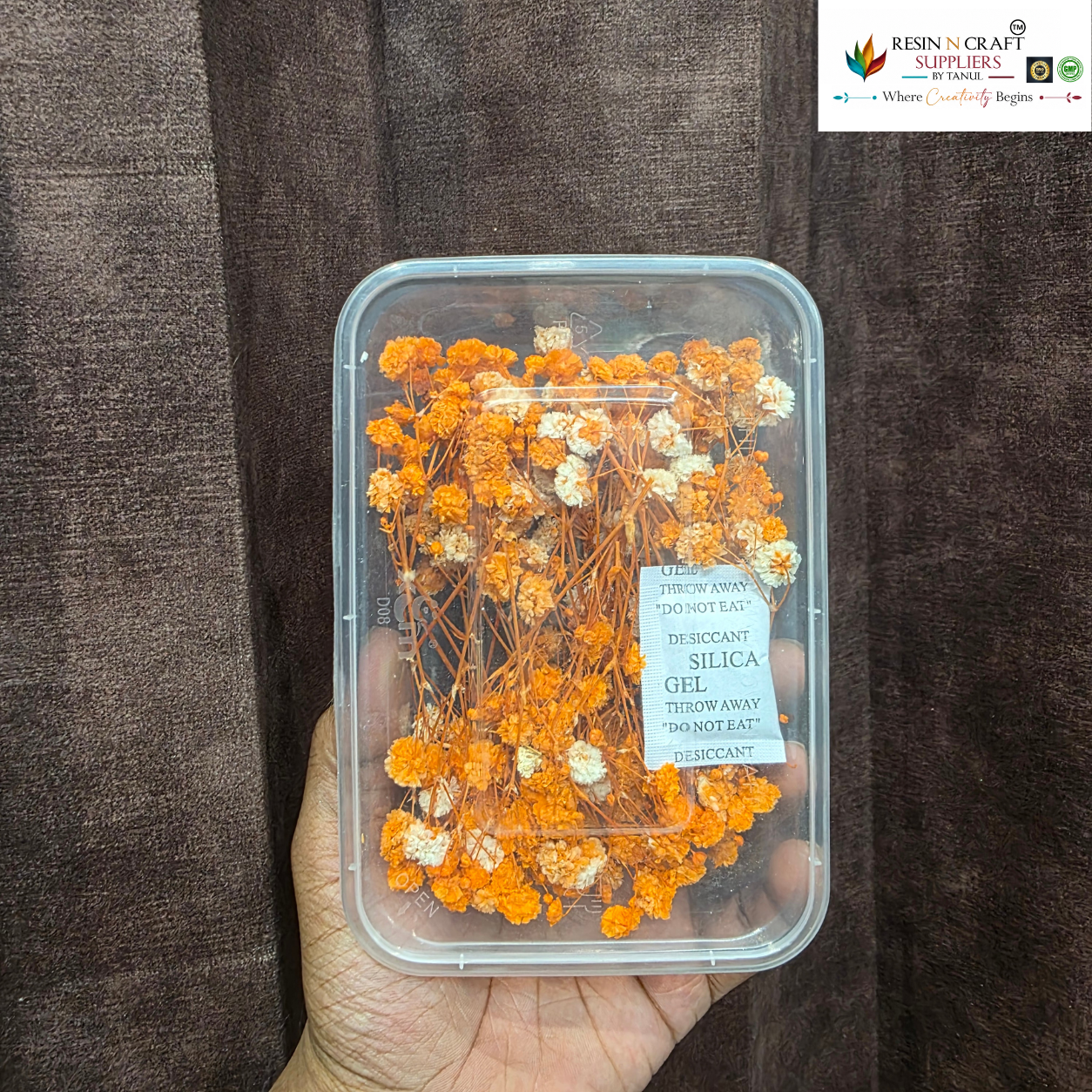 Gypsy Flower Box Purple (White Orange Shade) Color