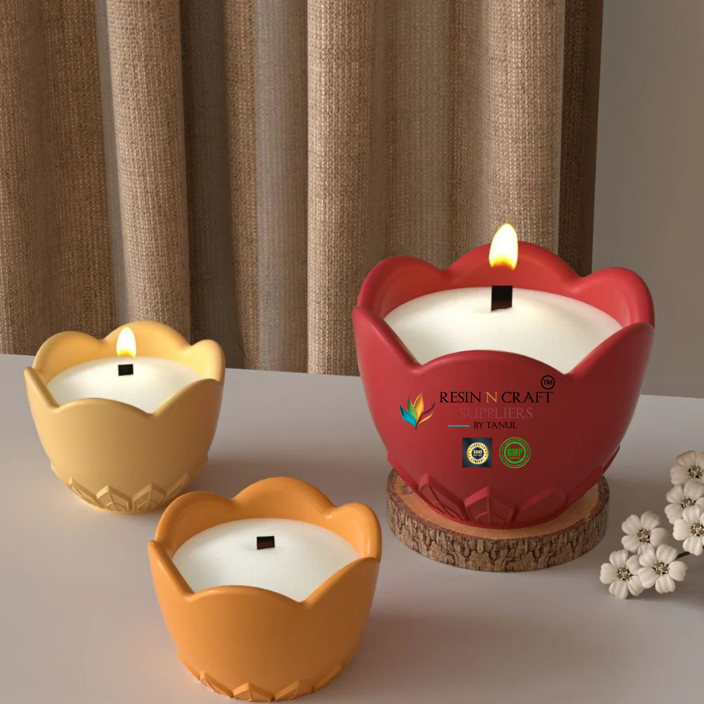 Small Flower Shape Bowl Mould for Resin, Jesmonite, Terra , Concrete , Resin & Candle