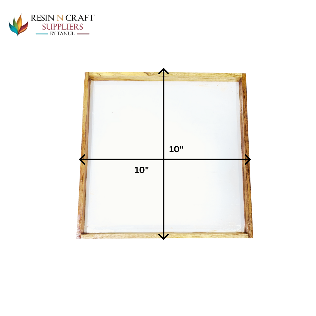 10×10 Floating Acrylic Frames In Teakwood