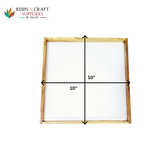 10×10 Floating Acrylic Frames In Teakwood