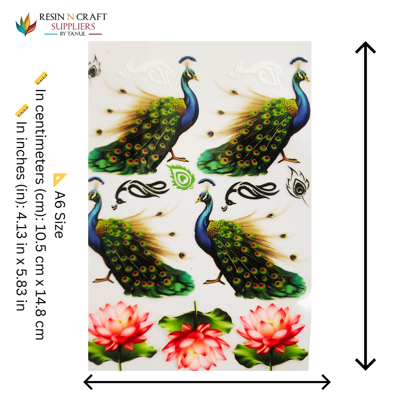 Color Peel & Stick UV DTF Sticker – A6 Size (UVS - 134)