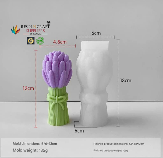 3D Tulip Flower Bouquet Candle Handmade Mould (RHM0222M)