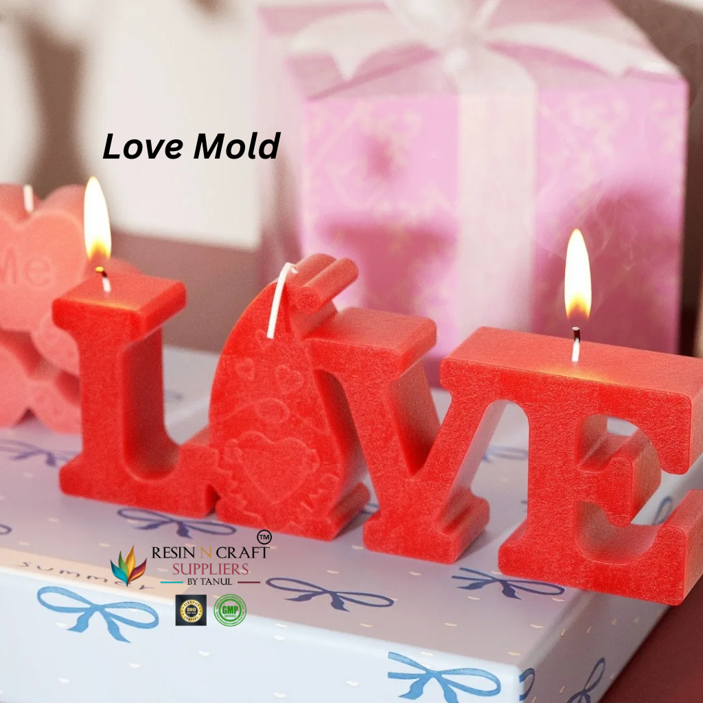 LOVE Letter Candle Mold – Romantic Silicone Mold RDI-RRM-0150M