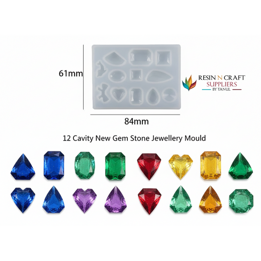 12 Cavity New Gem Stone Jewellery Mould