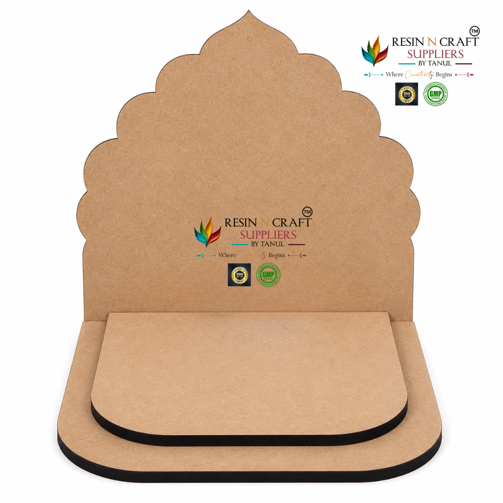 MDF Laddu Gopal Singhasan Base – 10 Inch | DIY Pooja Singhasan Making Kit DESIGN 1