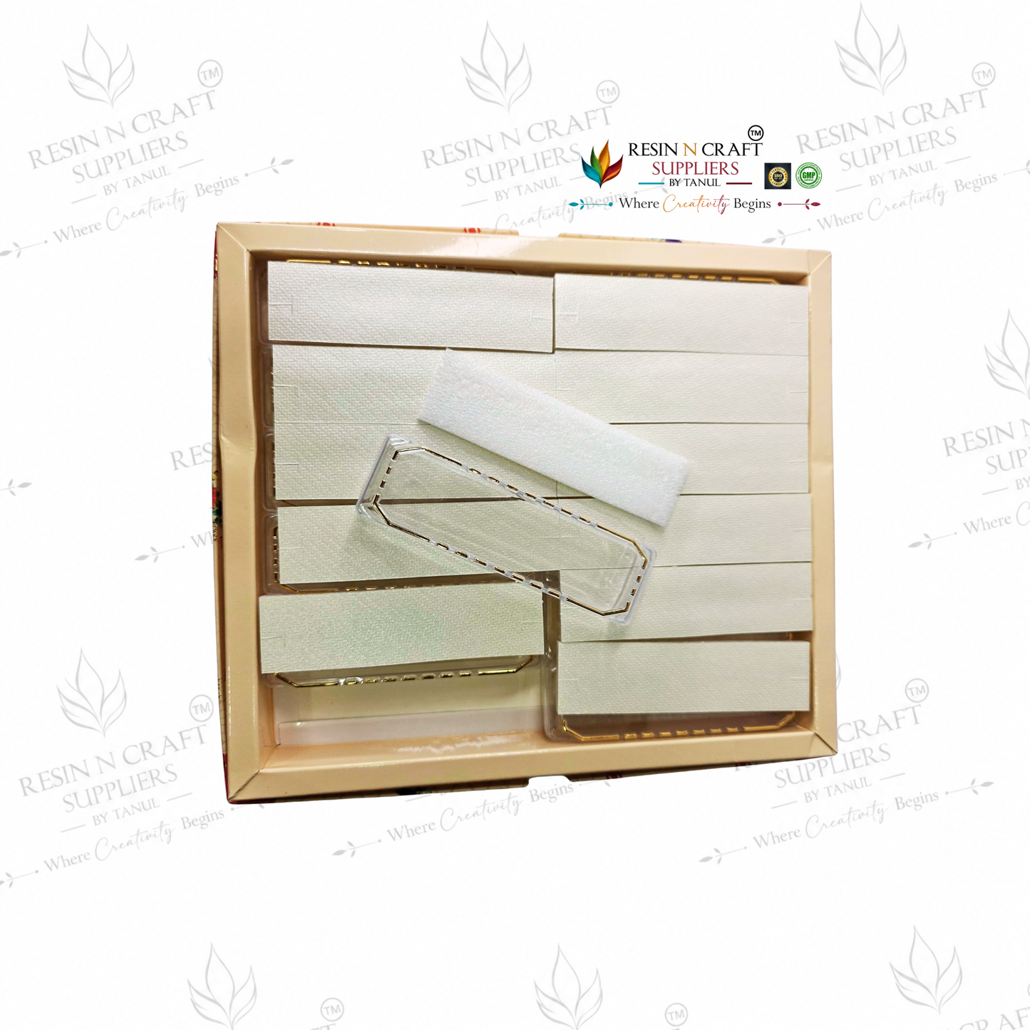 Rakhi / Bracelet Card Box Packing (RKB12) – 12 Box Set for Rakhi Packaging | 4 × 1 Inch