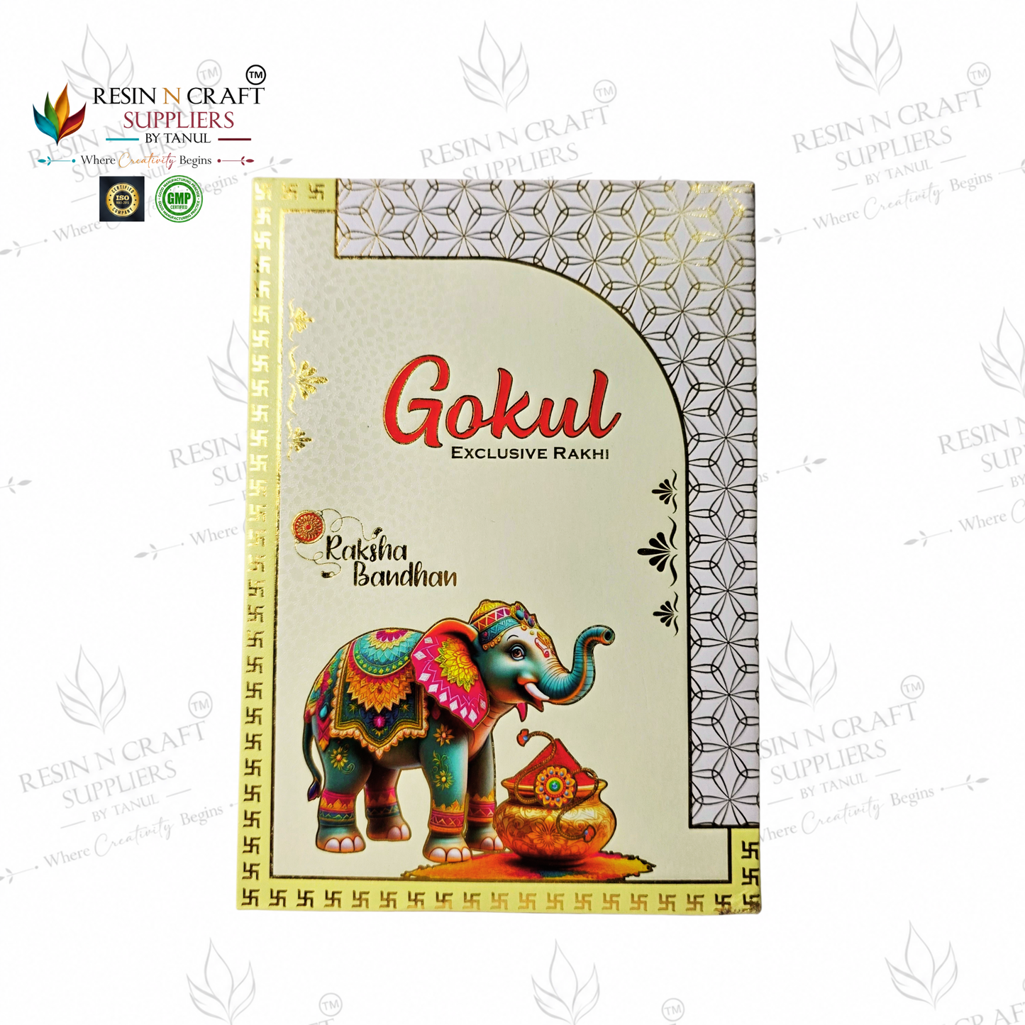 Rakhi / Bracelet Card Box Packing (RKB07) – 06 Box Set for Rakhi Packaging | 6 × 1.5 Inch