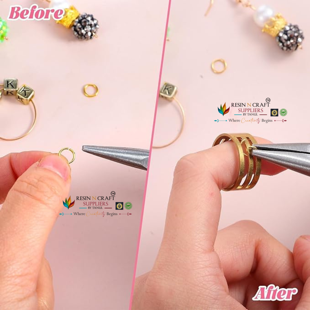 Jump Ring Opener Tool – Gold Ring for Opening & Closing Jump Rings