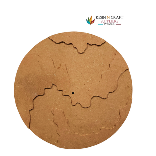 14" Designer MDF Clock Base – Design 3