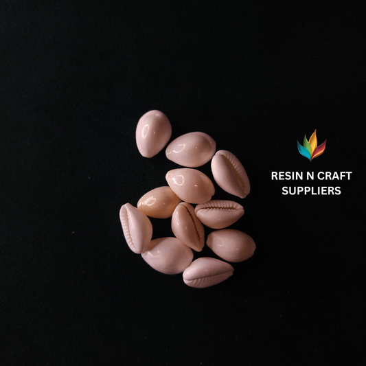 Polished Mini Cowrie Shells Stone 10 GRMS (Design 32) (pure White)